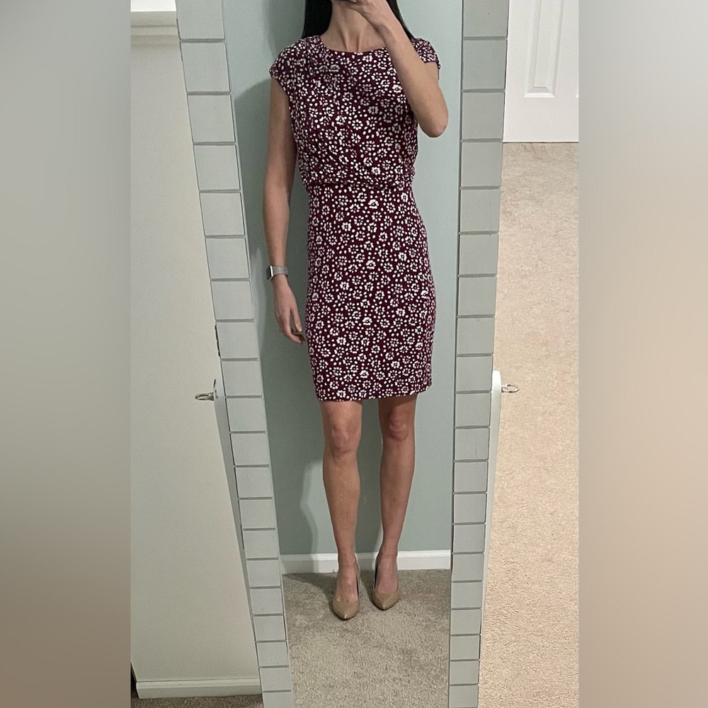Mauve Loft floral dress